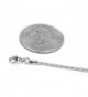 Sterling Spiga Wheat Chain Necklace Clasp RHODIUM in Women's Chain Necklaces