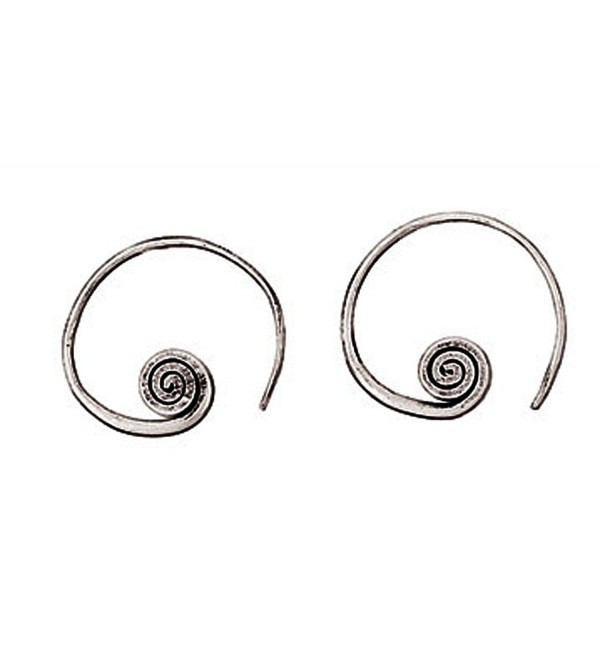 Sterling Earrings Textured Designs Nathan - C51290LWWN9
