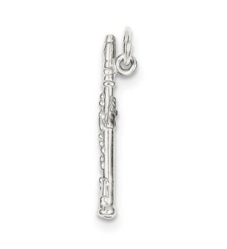 Sterling Silver Flute Charm (1.1in long) - CK119CBG5MR