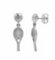 Sterling Silver Tennis Earrings - CV119CMSAL9