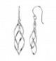 Sterling Silver Double Elongated Earrings