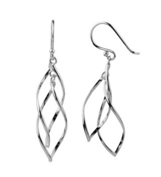 Sterling Silver Double Elongated Earrings in Women's Drop & Dangle Earrings