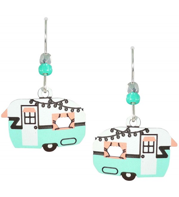 Sienna Sky UV-Printed Aqua Travel Trailer Earrings 2009 - CM12O20OAW1