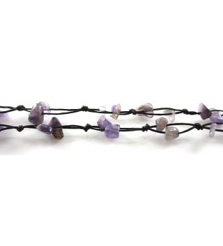 Amethyst Beautiful Centimeters Handmade JB 0127A in Women's Anklets