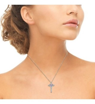 Sterling Silver Amethyst Pendant Necklace in Women's Pendants