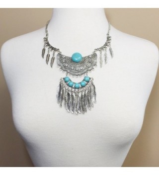 Simulated Turquoise Western Southwestern Necklace