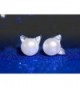 Wicary Earrings Sterling Cultured Freshwater in Women's Ball Earrings