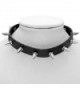 Womens Vintage Studded Leather Necklace