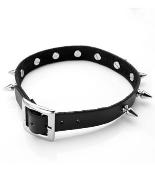 Womens Vintage Studded Leather Necklace in Women's Choker Necklaces