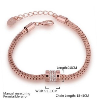 Annymall Fashion Jewelry Crystals Bracelet in Women's Link Bracelets