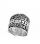 Bali Bead Fashion Sterling Silver in Women's Band Rings