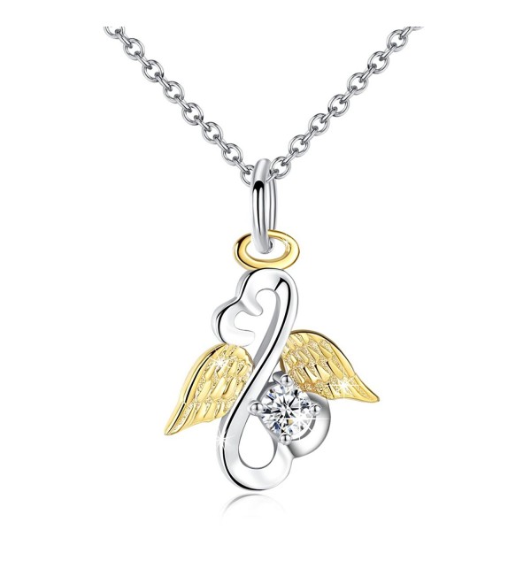 Evergreen Open Heart Angel Pendant – Andaaz Jewelers