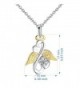 Plated Necklace Crystal Sterling Jewelry in Women's Pendants