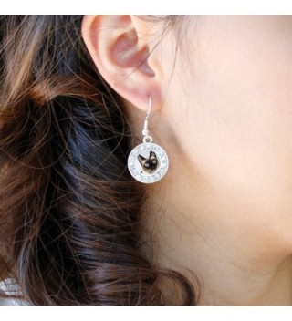 Siamese Circle Earrings Crystal Rhinestones in Women's Drop & Dangle Earrings