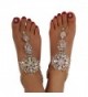 Holylove 3 Models 1 Pair Foot Chain for Women Beach Vacation Barefoot Sandals with Gift Box - Crystal-AB039 - C412IYY9VDH