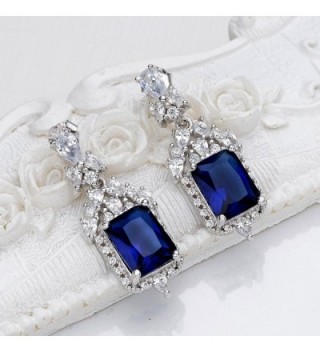 EleQueen Sterling Zirconia Victorian Earrings