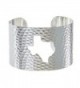 PammyJ State of Texas Silvertone Hammered Wide Cuff Bracelet - CR12EF7BEP5