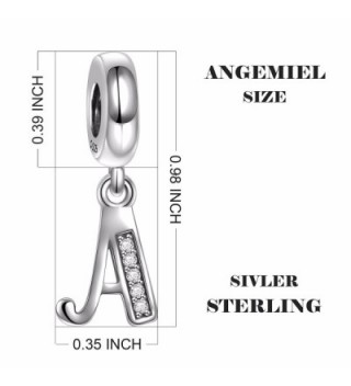Sterling Silver Initial Alphabet Bracelet