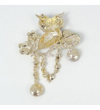 EVER FAITH Austrian Adorable Gold Tone in Women's Brooches & Pins