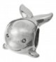 925 Sterling Silver Cute Whale Bead For European Charm Bracelet - CR11H041K1T