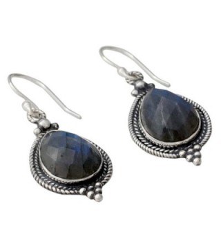 NOVICA Labradorite Sterling Earrings Romantic