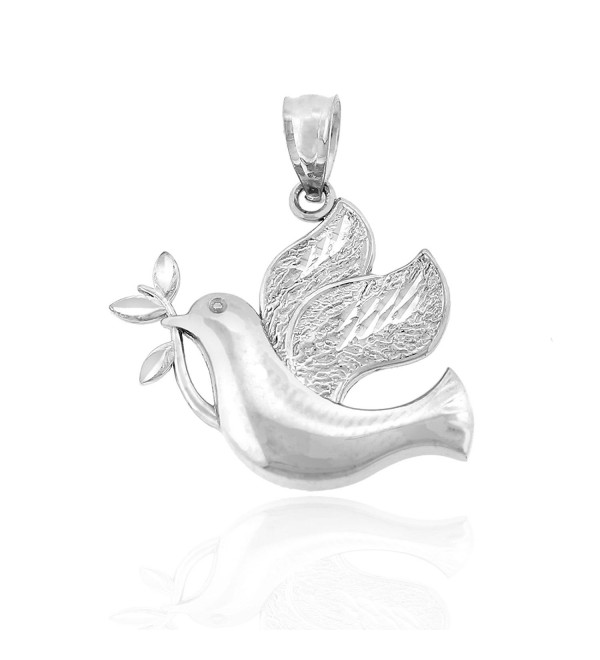 Sterling Silver Peaceful Dove Charm- 925 - C211V7P8AKZ