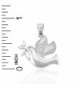 Sterling Silver Peaceful Dove Charm