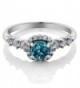 Sterling Created Sapphire Engagement Available
