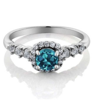 Sterling Created Sapphire Engagement Available