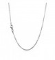 925 Sterling Silver 1.50 mm Round Box Chain Necklace With Pear Shape Clasp-RHODIUM FINISH - CO12O2UAVR1