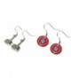 Marvel Comics Avengers Writing Earrings - CF12EF7FMYJ