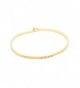 Rosemarie Collections Women's Thin Hook Bangle Bracelet "Love" - Gold - CS120CRXVT9