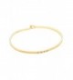 Rosemarie Collections Women's Thin Hook Bangle Bracelet "Love" - Gold - CS120CRXVT9