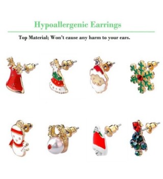 Women Christmas Earring Stud Hypoallergenic in Women's Stud Earrings