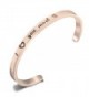 Feelmem Bracelet Inspirational Jewelry Daughter - Rose Gold Love Most - CV1878NW2E7