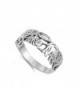 Elephant Playful Fashion Sterling Silver in Women's Band Rings