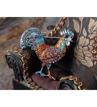Alilang Colorful Crystal Rhinestone Rooster