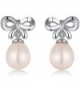 Freshwater Culture Pearl 8mm Sterling Silver Stud Earrings for Women - CE1850HWOOE