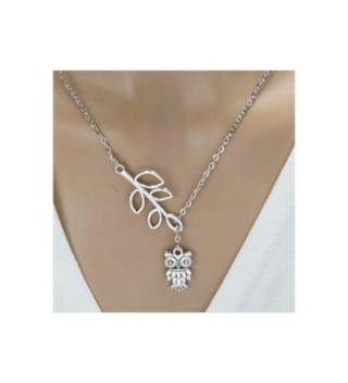 Owl Leaf Branch Necklace - CI12EPM4KP1