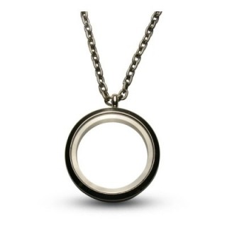 Floating Charm Photo Locket - 23" Rounded Box Chain - CS1295P0YMB