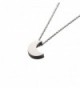 Freena Design Tiny Silver Crescent Moon Necklace - CT125N59ULD