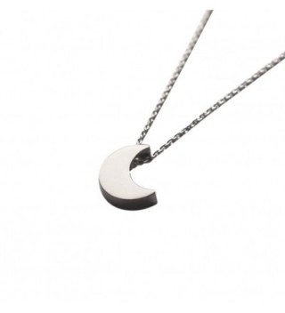 Freena Design Tiny Silver Crescent Moon Necklace - CT125N59ULD