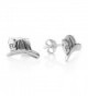 Oxidized Sterling Silver Firefighter Fireman Fire Department Helmet Post Stud Earrings 8 mm - CN17XXL9D0K