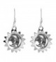 Glinting Celestial Sterling Silver Earrings