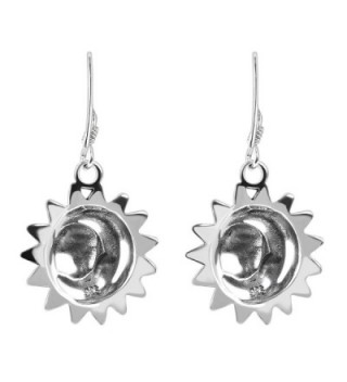 Glinting Celestial Sterling Silver Earrings