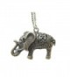 Large Elephant Necklace- Antique Bronze Charm- Jewelries- Elephant- Animal Necklace- Good Luck Necklace - CV128VHC053
