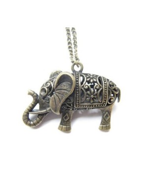 Elephant Necklace Antique Bronze Jewelries