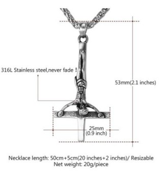 Vintage Silver Inverted Pendant Necklace