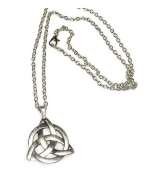 Celtic Triangle Silver Pendant Necklace