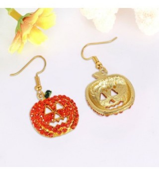 Halloween Pumpkin Earrings Red Hypoallergenic in Women's Drop & Dangle Earrings